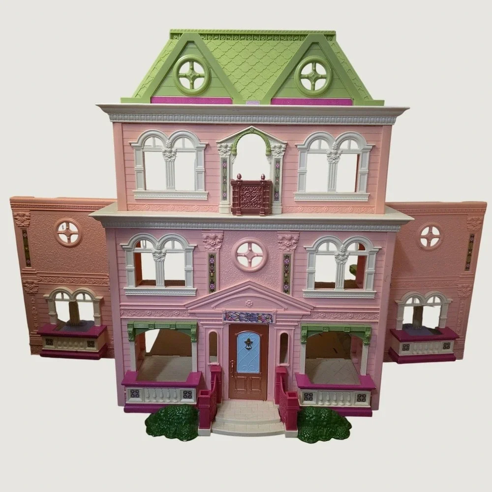 Fisher Price Loving Family Grand Mansion Huge! Pink Needs Cleaning